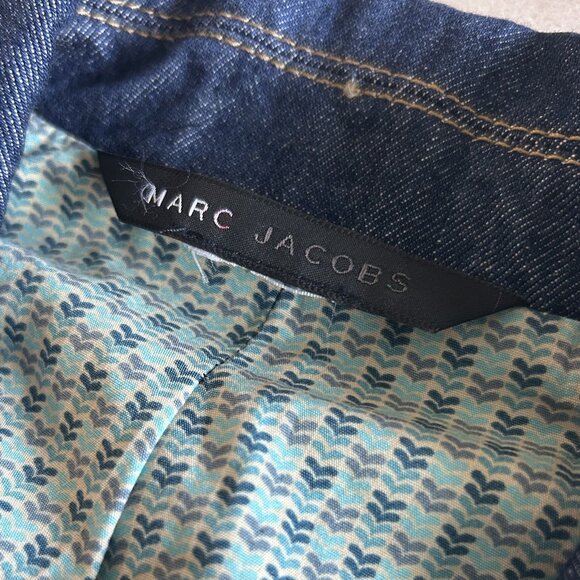 Vintage Y2K Marc Jacobs Denim Blazer Jacket ASO Piper Halliwell - Picture 6 of 8